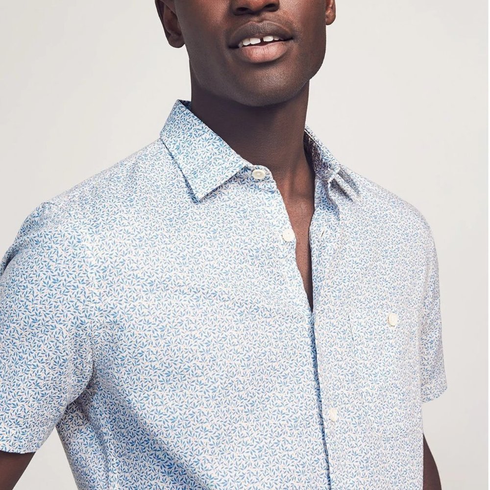 NWT Faherty Short Sleeve Playa Shirt XXL